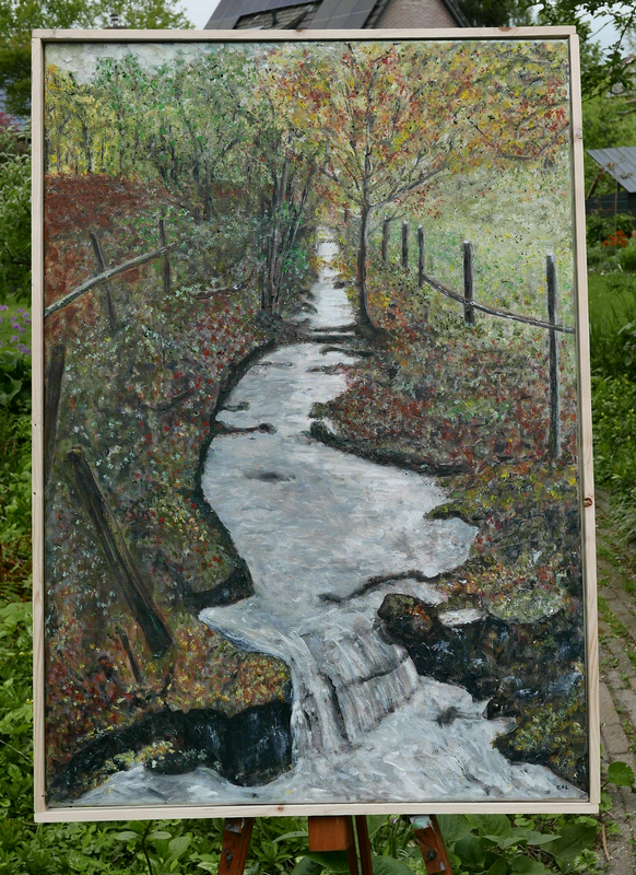 Monschau 70x100 cm canvas olieverf